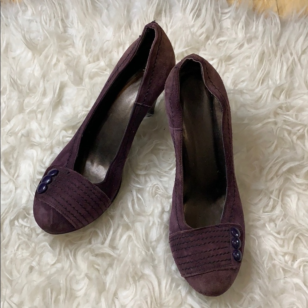 VERA GOMMA- Purple Suede Heels